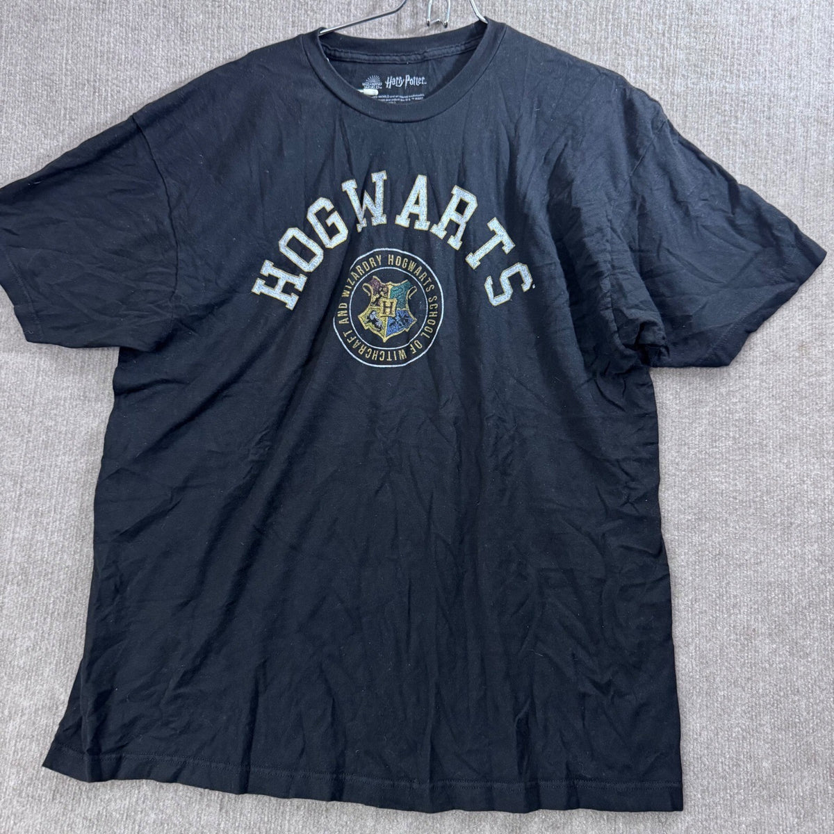 Harry Potter Hogwarts Wizarding World Black T Shirt 2XL Double Extra Large