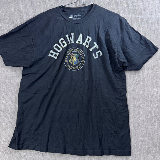 Harry Potter Hogwarts Wizarding World Black T Shirt 2XL Double Extra Large