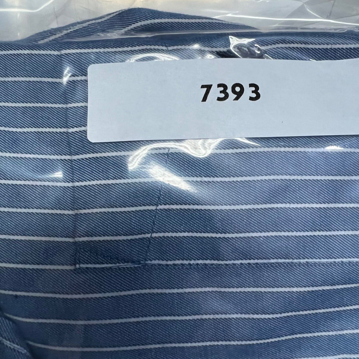 Chaps Est. 1978 Striped Button Down Shirt L/G Blue White Embroidered Logo