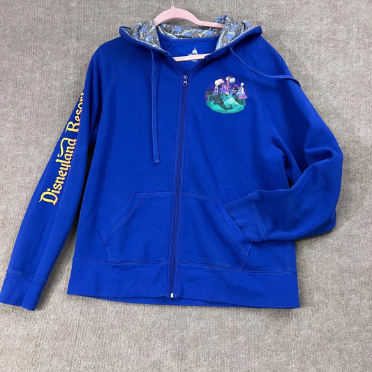 Disneyland Resort Embroidered Blue XL Full Zip Hoodie, Mickey Fireworks Unisex
