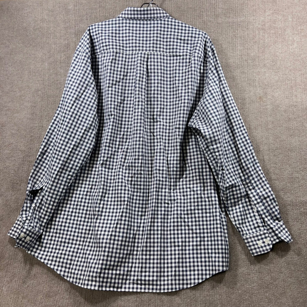 Duluth Trading Co Mens XLT Gingham Check Long Sleeve Button Down Shirt Cotton