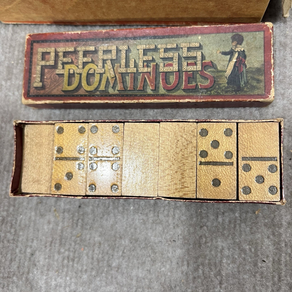Vintage Dominoes Lot Crown Peerless Magna Antique & Mid Century Sets Mixed Mater