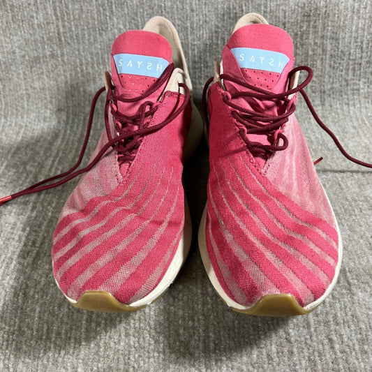 SAYSH ONE Monomix Pink Striped Running Athletic Shoes Sneakers Size US 9 EU 39