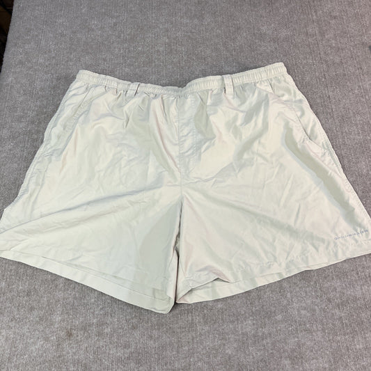 Columbia Shorts Mens 2XL Mesh Lined Chino Lightweight PFG Fishing Omnishade