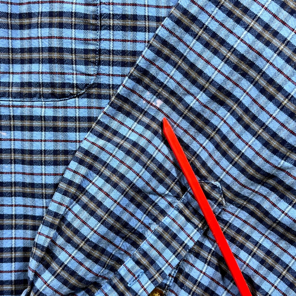 Alexander Julian Colours Plaid Button Down Shirt Men XL Blue Long Sleeve Cotton