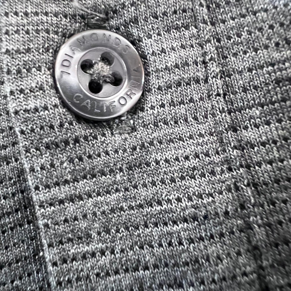 7 Diamonds Gautier Polo Shirt Mens XXL Grey Heathered Short Sleeve Performance