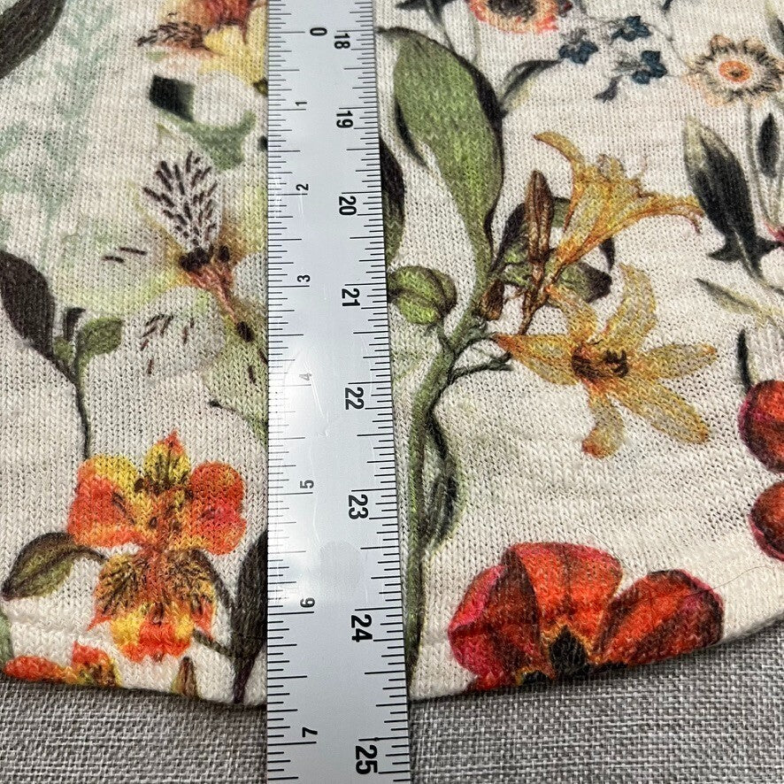 Gaze USA Knit Top Women Small Floral Lightweight Knit Boho Art Teacher