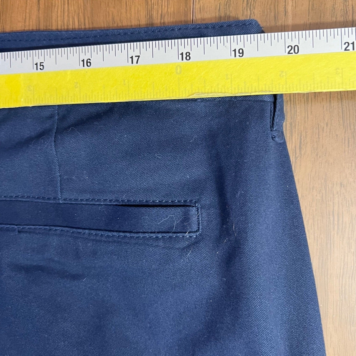 Old Navy Boot-Cut Stretch Pants Womens 16 Navy Blue Uniform Chino Professional