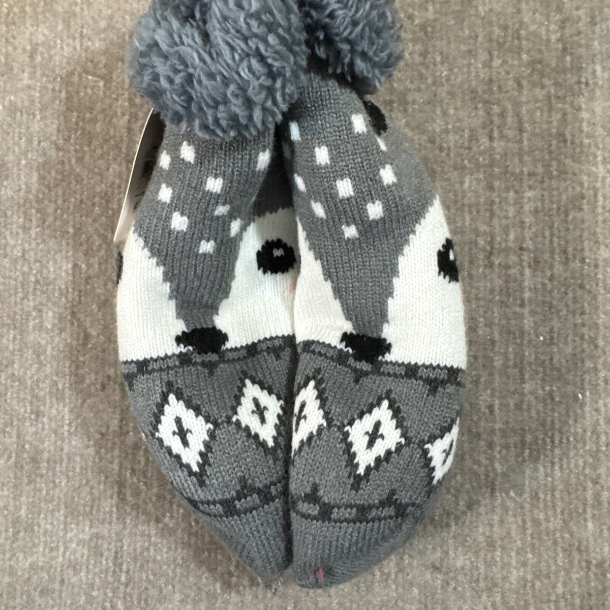 Secret Treasures Unisex Fox Socks Sherpa Lined 4-10
