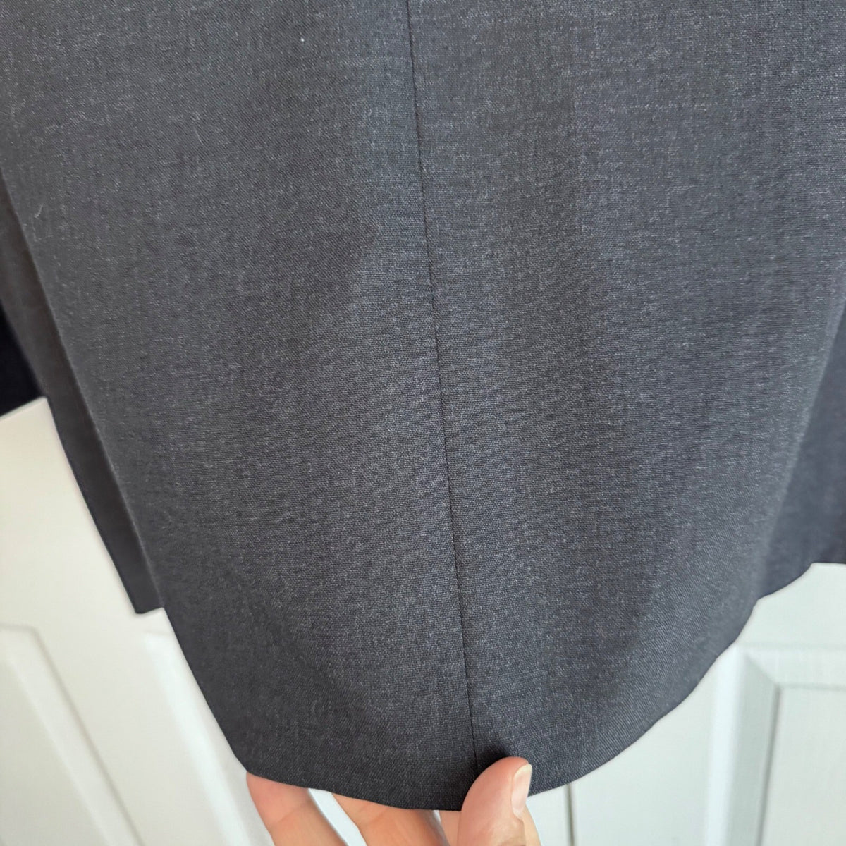 Vintage Christian Dior Monsieur 42R Navy Wool Blazer Two Button Jacket Ventless