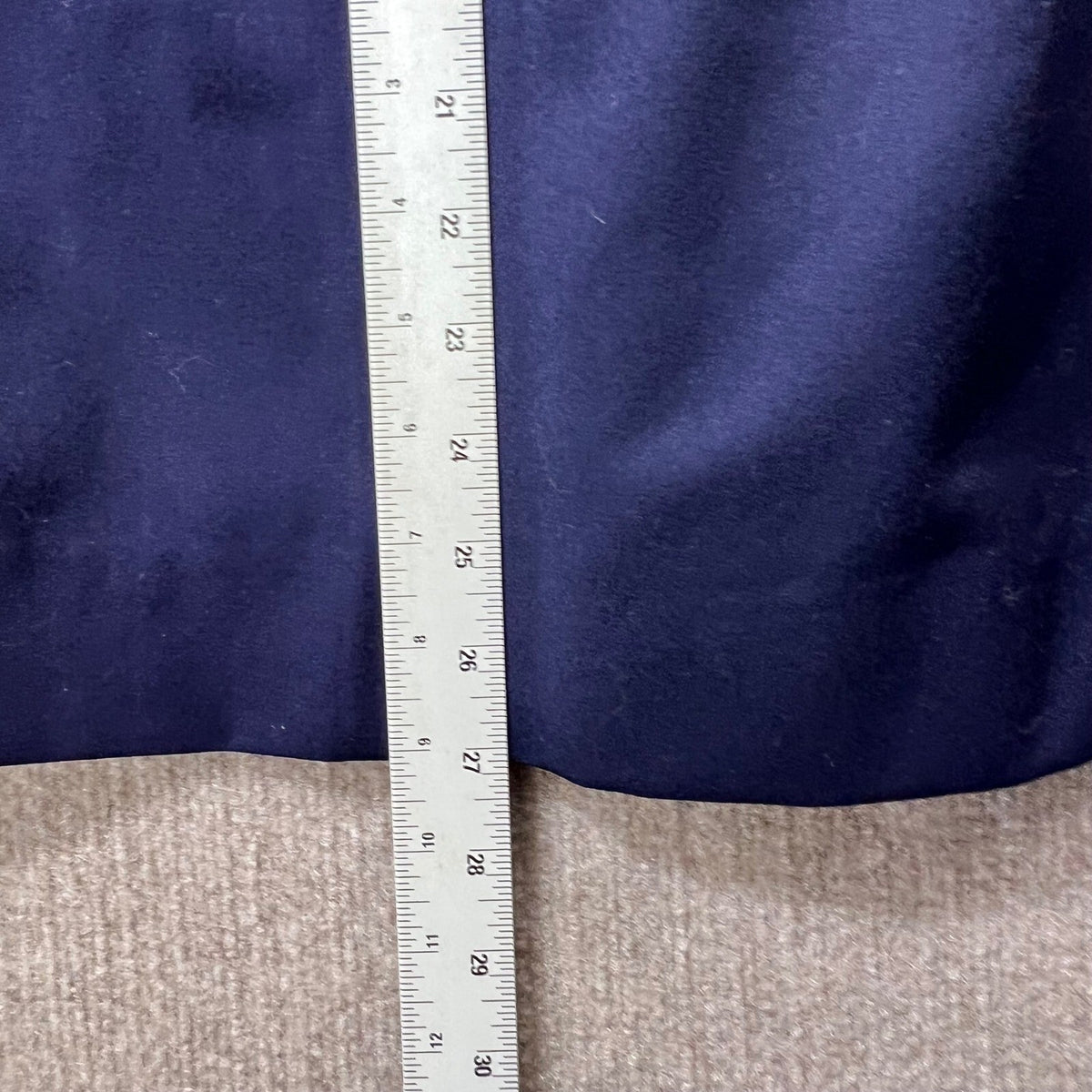 Les Copains Blue Wool Pleated Lined Midi Skirt Slit Pockets Made in Italy Size 2