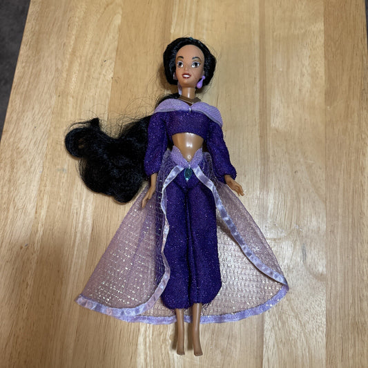 Vintage 90s Disney Store Exclusive Princess Jasmine Doll Purple-see Description
