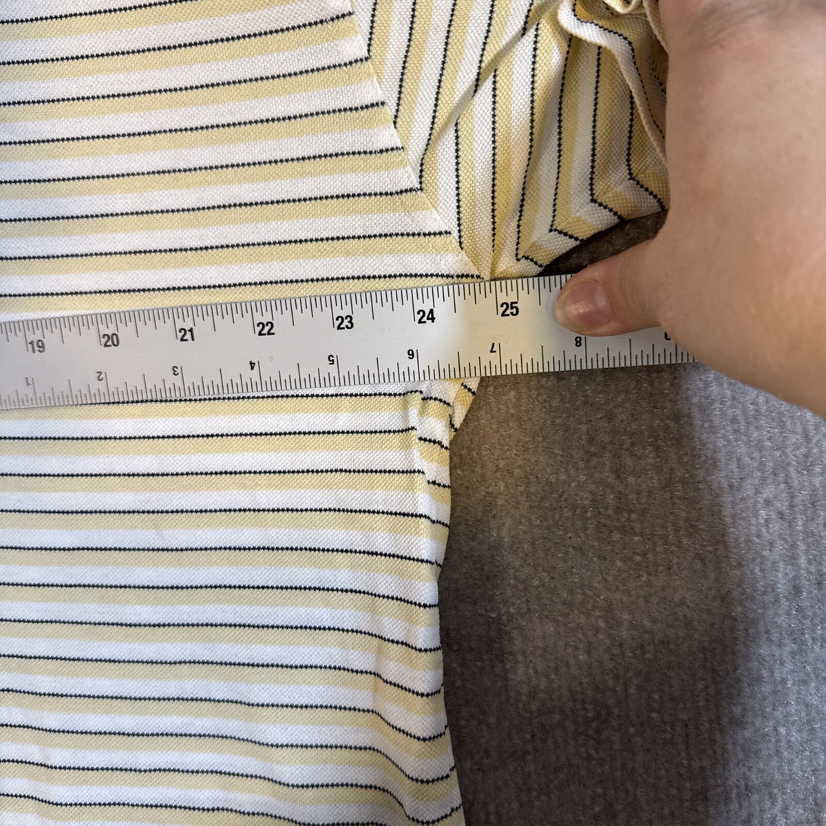 Greg Norman Polo Shirt Mens Medium Golf Striped Woodshole Golf Club