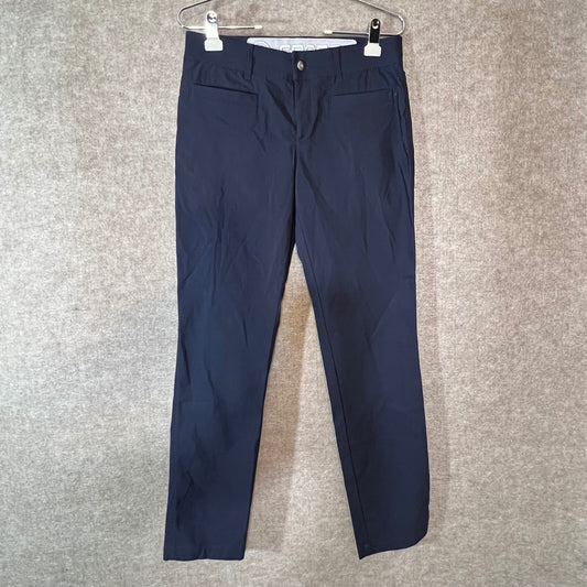 Bogner Sport Pants Womens 6 Navy Blue Cotton Blend Zipper Pockets Luxury