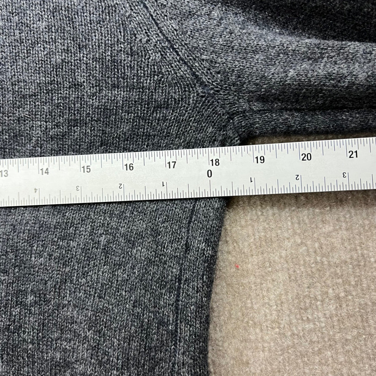 Philosophy Dane Lewis Gray 100% Cashmere Open Front Cardigan Sweater Women Lg