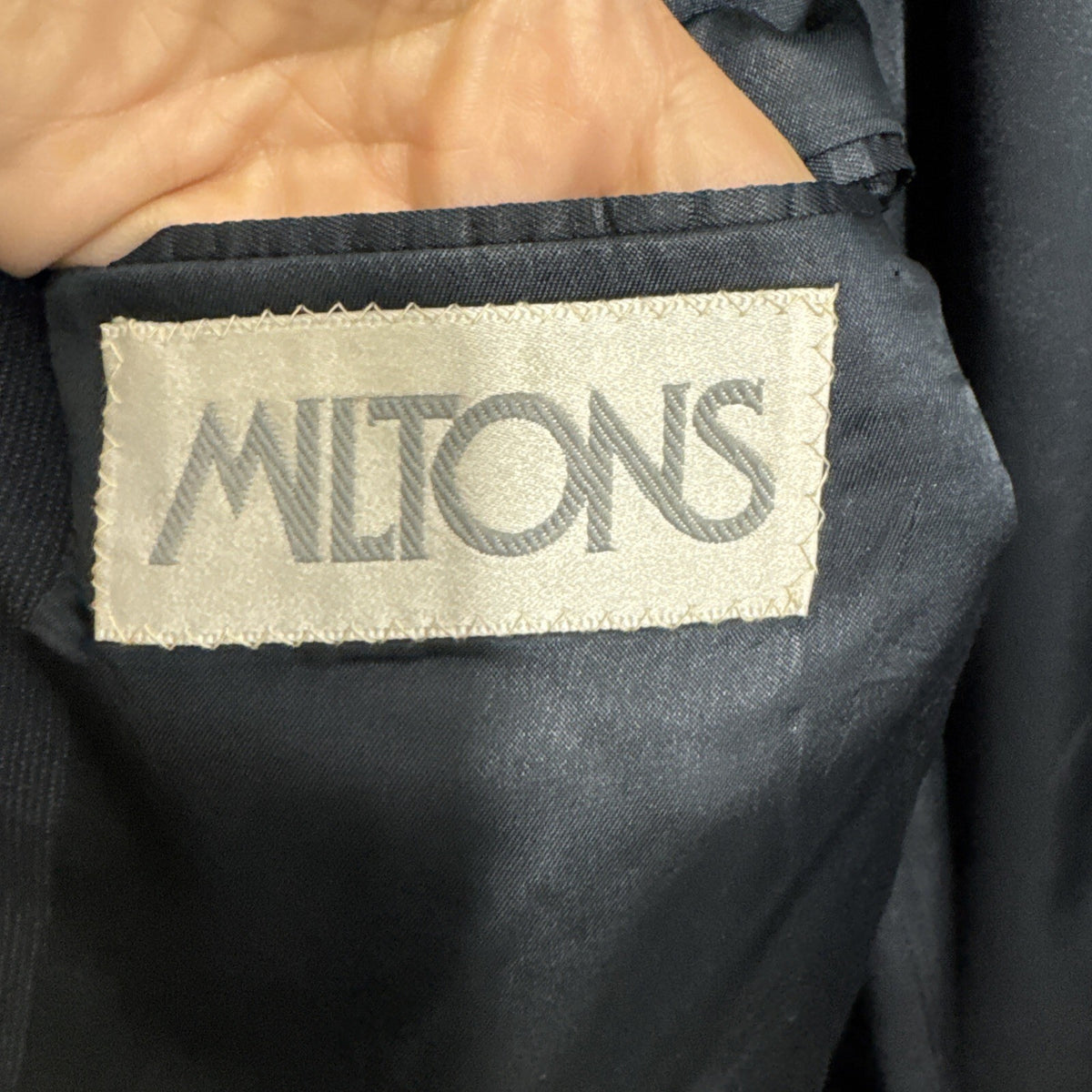 Givenchy for Miltons Men's Blazer 46L Navy Wool Blend 2-Button Jacket Wedding