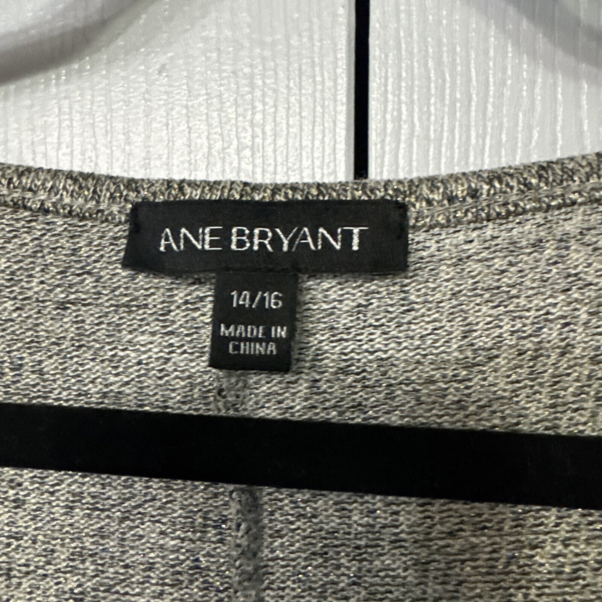 Lane Bryant Top Women 14/16 Asymmetric 3/4 Sleeve Knit Light Sweater