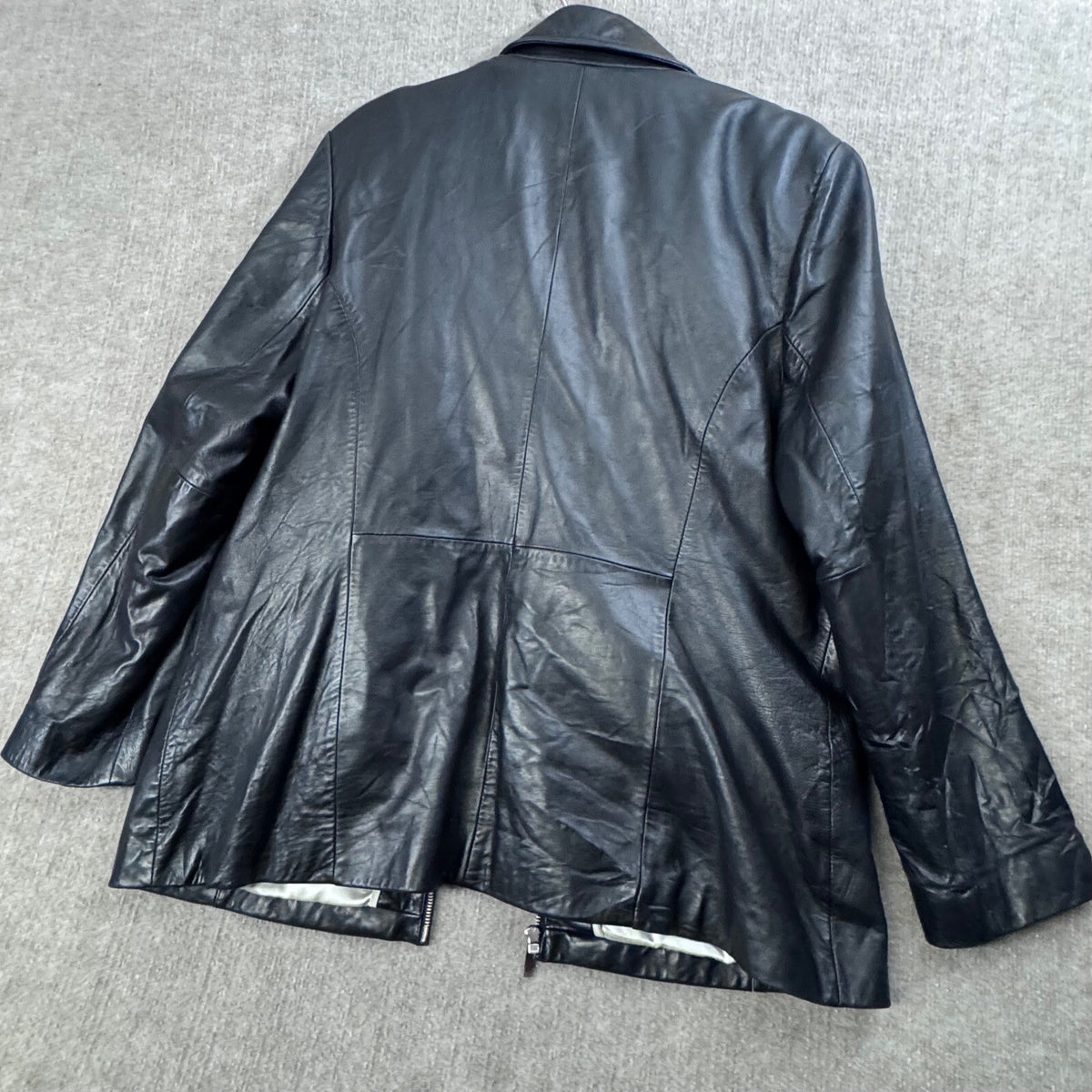 Wilsons Leather Pelle Studio XL Black Leather Jacket Thinsulate Insulated Coat