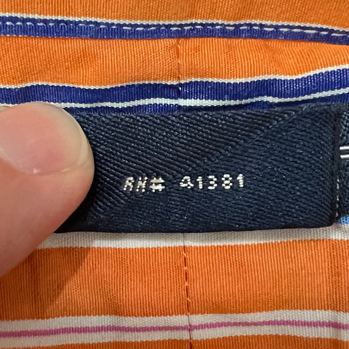 Y2K Ralph Lauren Sport Striped Orange Blue Button Up Shirt Womens 14