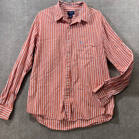 American Eagle Outfitters Striped Button Down Shirt Mens L  Cotton