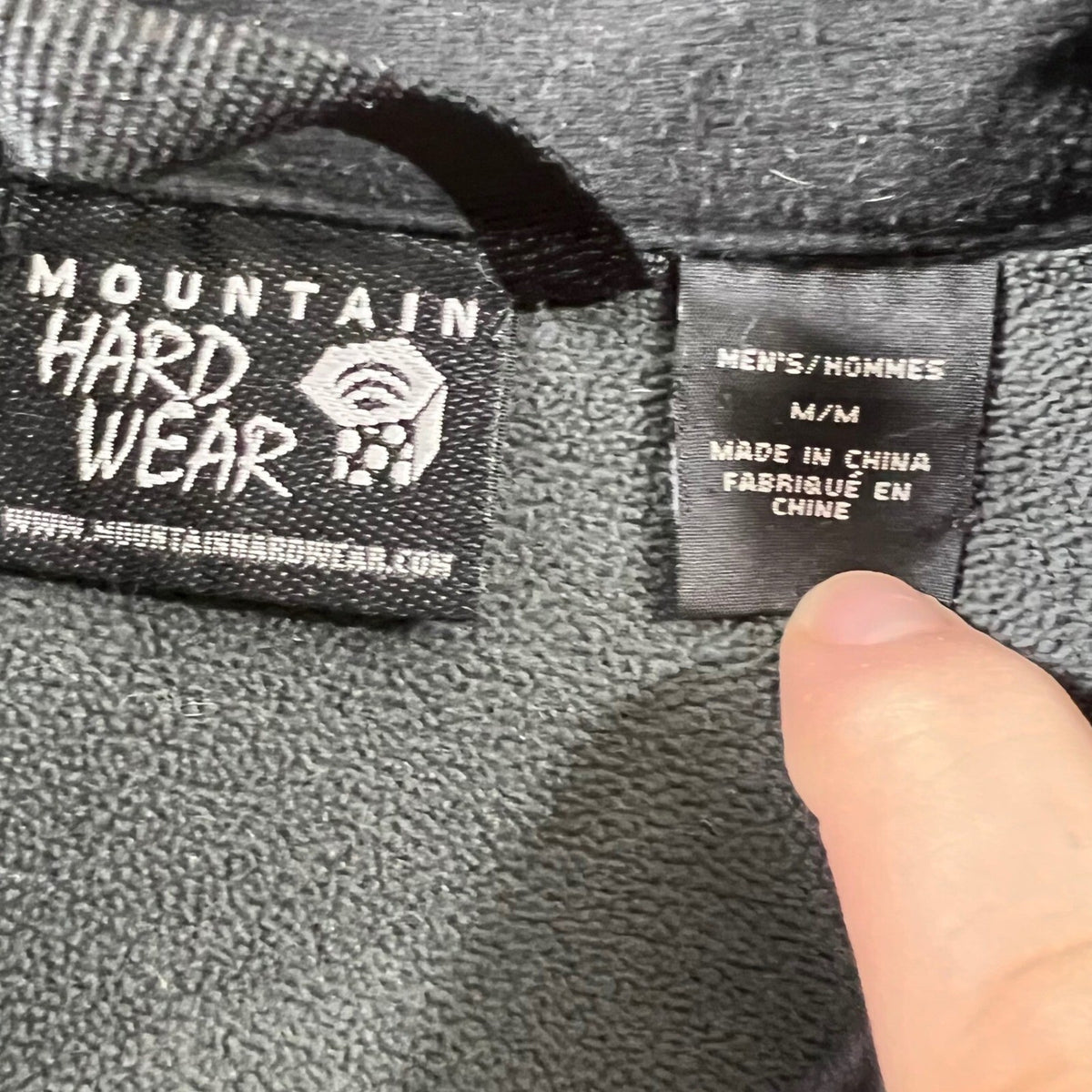Mountain Hardwear Airshield Elite Fleece Lined Softshell Jacket Men M Gray