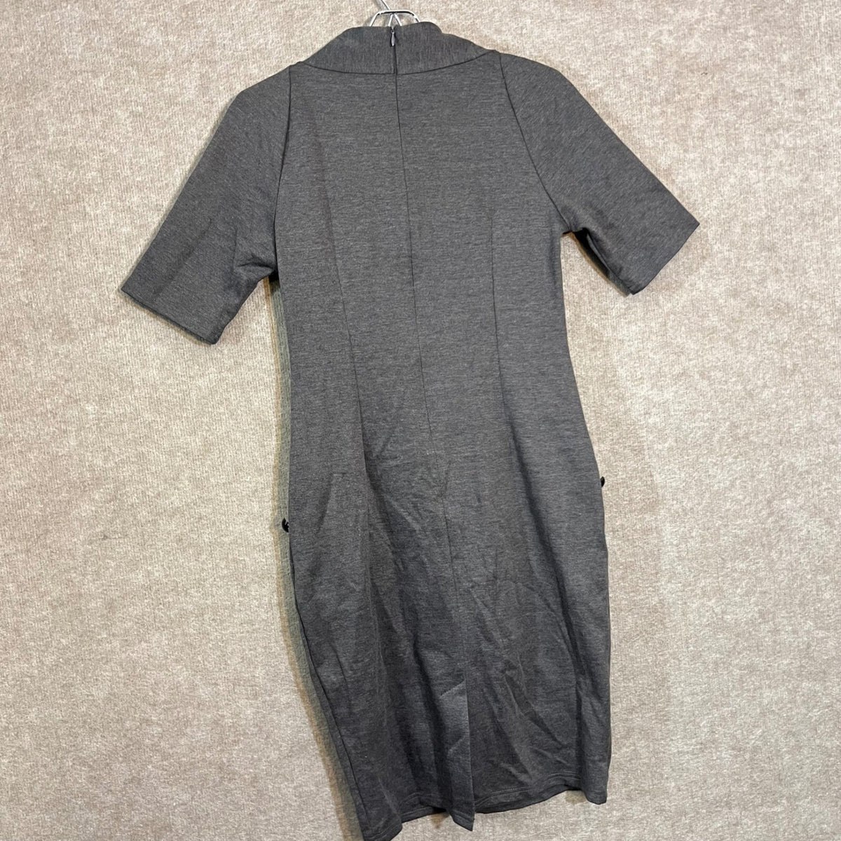 Grace Karin Dress Womens Medium Retro Short Sleeve Double Breasted Sheath Office