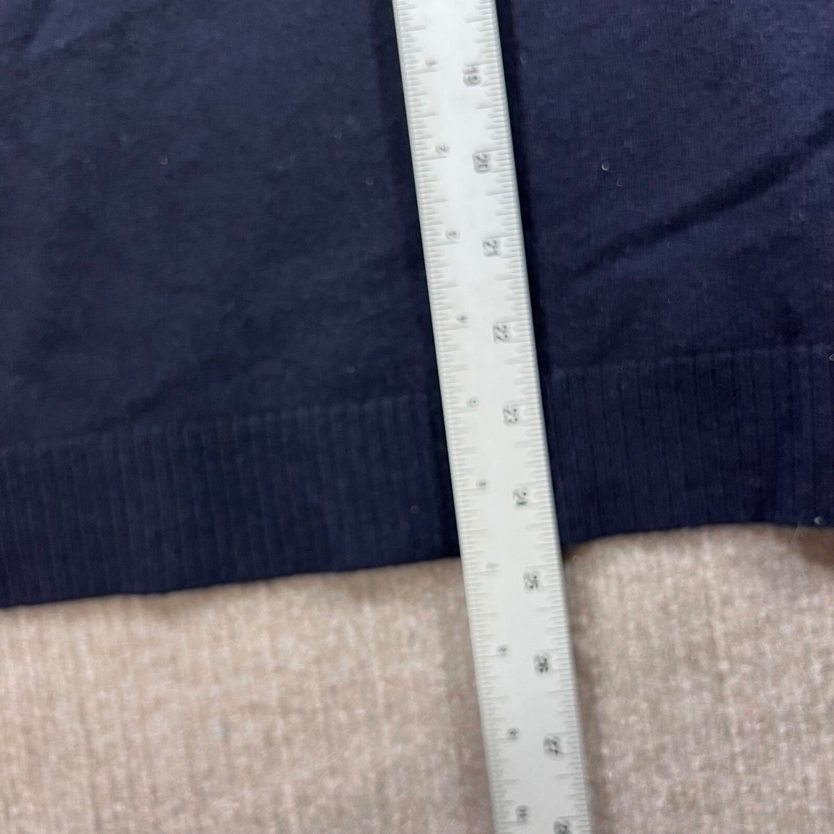 Vince Navy Wool Cashmere Blend Boat Neck Sweater XS Oversized High Split Tunic