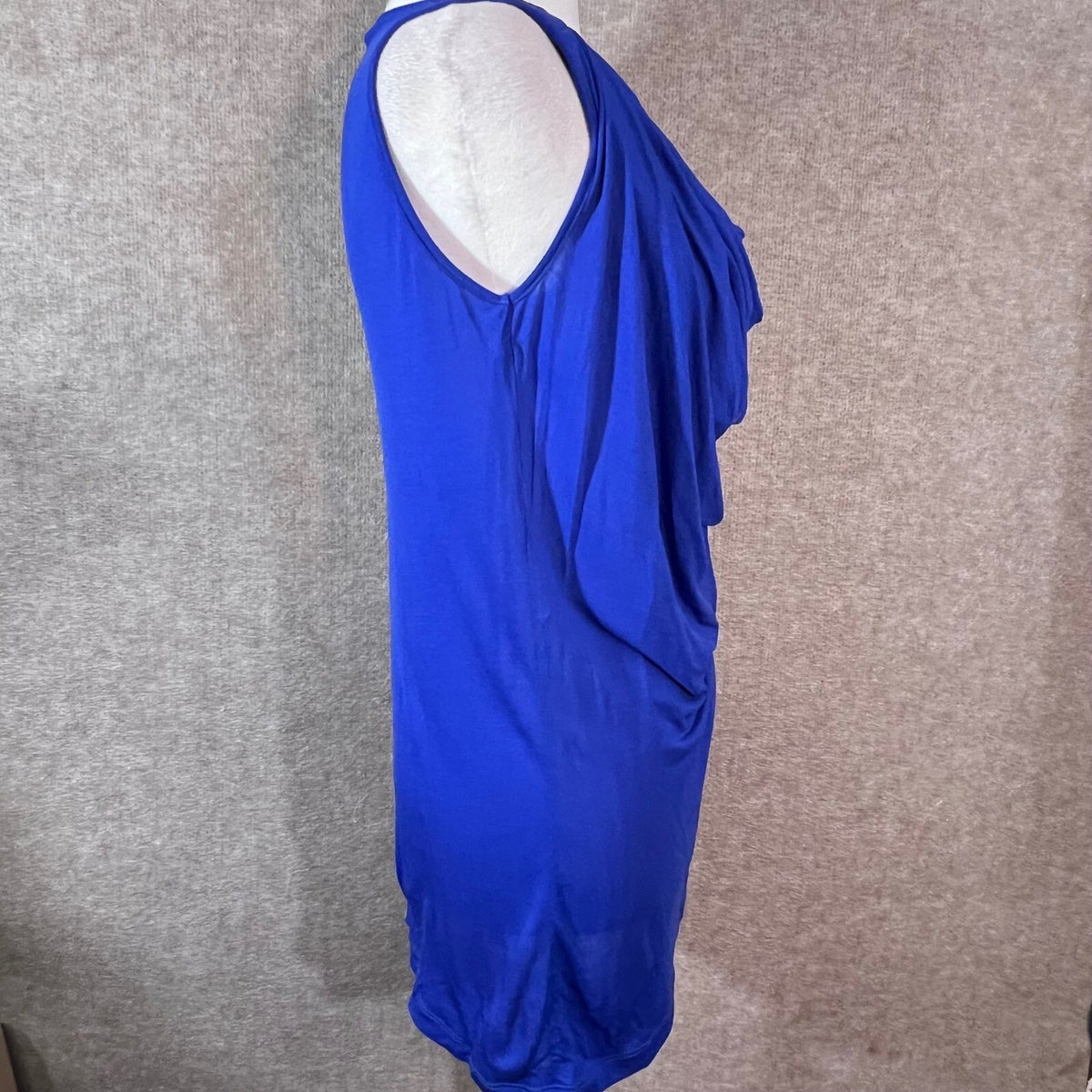 Ted Baker Sleeveless Drape Neck Top Womens 3 Blue Lyocell Flowy Minimalist