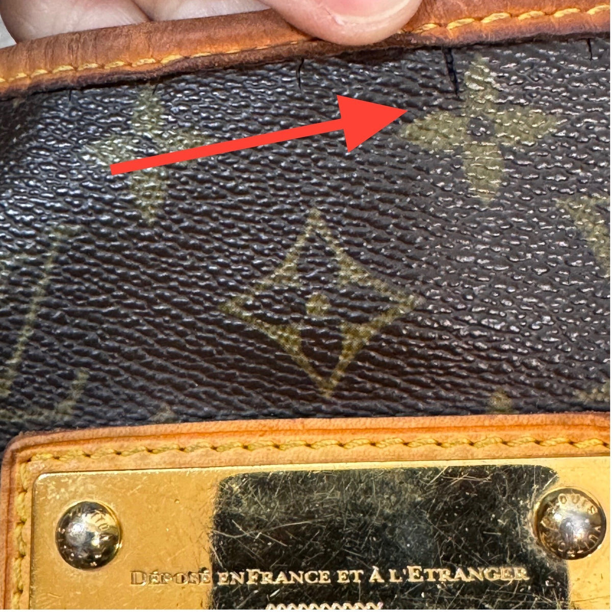 Louis Vuitton Galliera PM Monogram Canvas Shoulder Bag Brown Luxury SD1089 READ