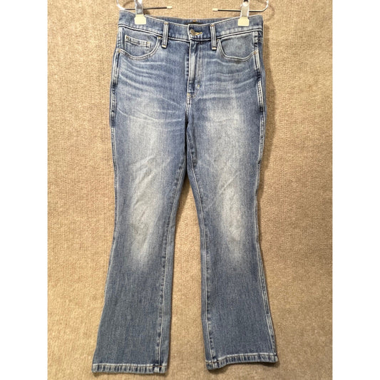 Banana Republic High Rise Crop Boot Premium Denim Jeans 29 Long Blue Wash