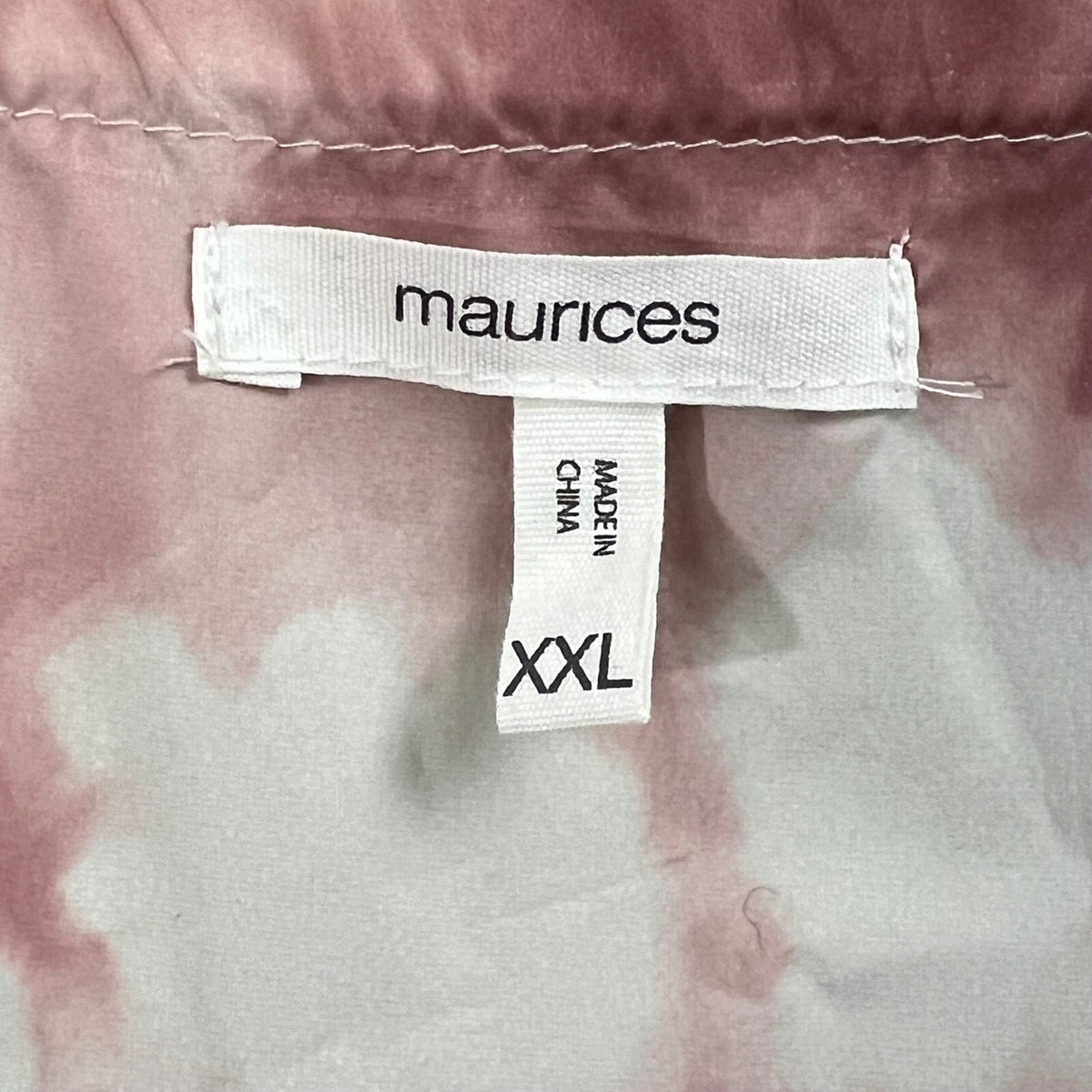 Maurices Womens XXL Pink Tie Dye Anorak Jacket Lightweight Casual Coat