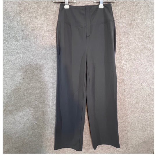 Halara High Waisted Wide Leg Pants Women Medium Gray Cargo Pocket Athleisure