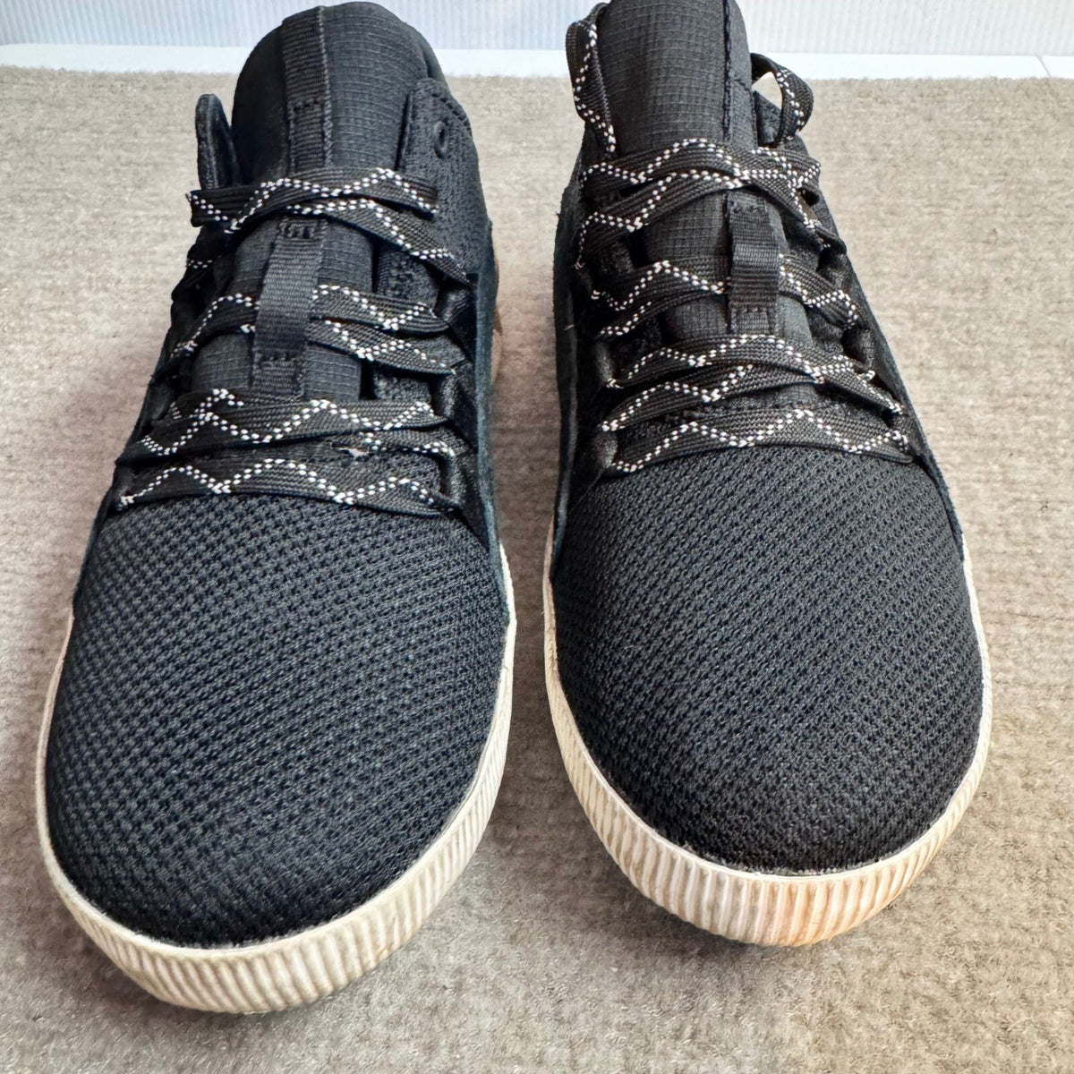 Sorel Out N About Plus Sneaker Womens 6.5 Black Mesh Suede Low Top Athletic