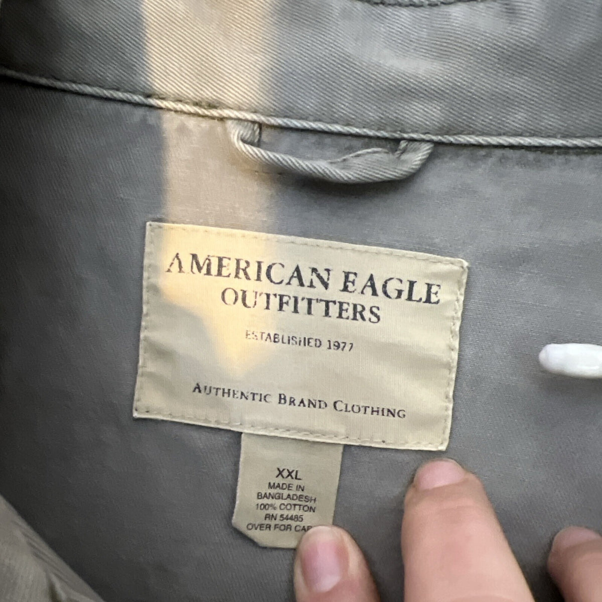 American Eagle Men XXL Jacket Utility Chore Canvas Workwear Distressed