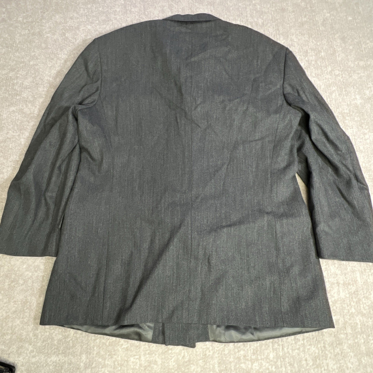 Conte di Milano Blazer Mens 44R Gray Wool Double Breasted Peak Lapel Jacket