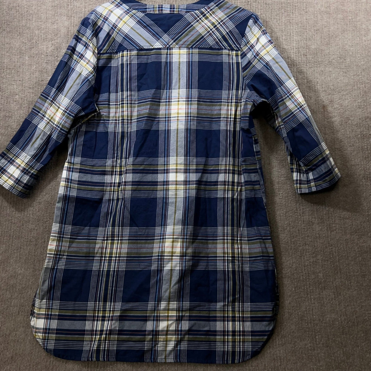 Pendleton Plaid Cotton Shirt Dress Womens M Tunic Casual Classic Comfort Preppy