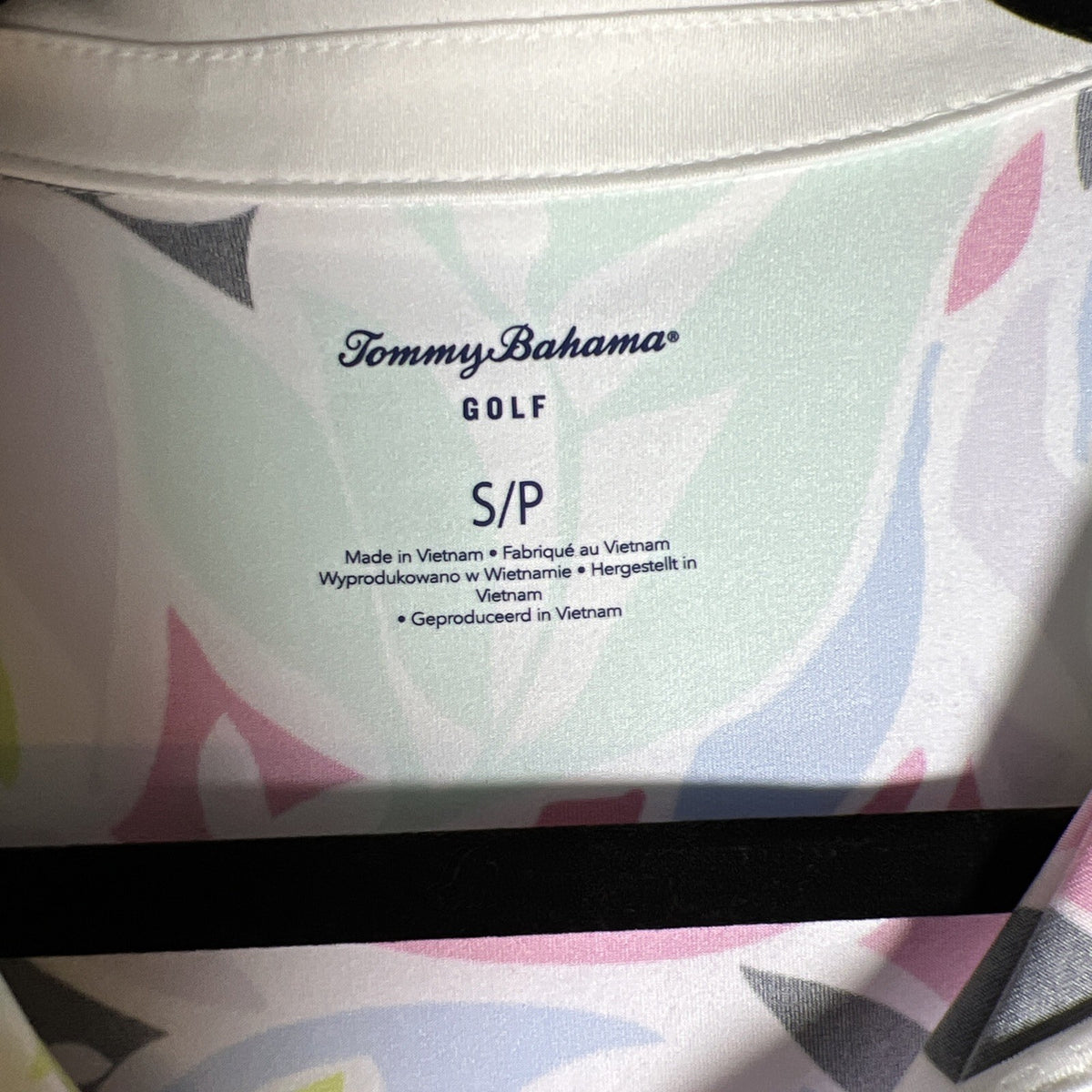 Tommy Bahama Golf Tennis Top Sleeveless Pink Blue Floral Tropical Sz Small