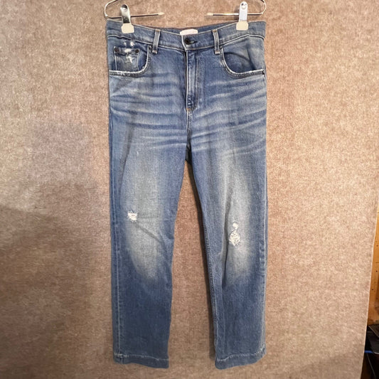 ASKK NY Denim Jeans Womens 26 (30) Blue Distressed Straight Leg Made in USA