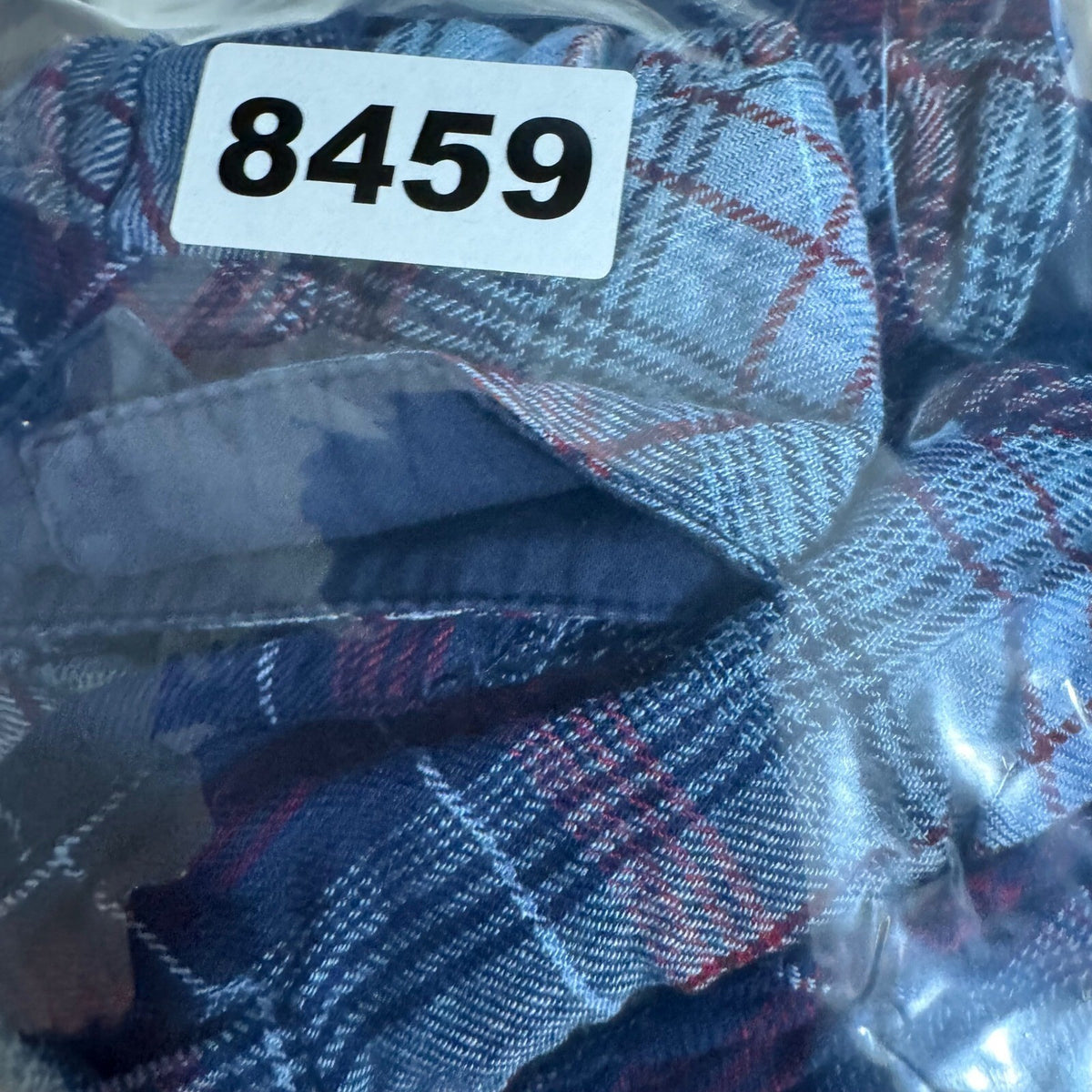 KUT from the Kloth Plaid Button Down Top Womens Size M Blue Red Rayon Boho