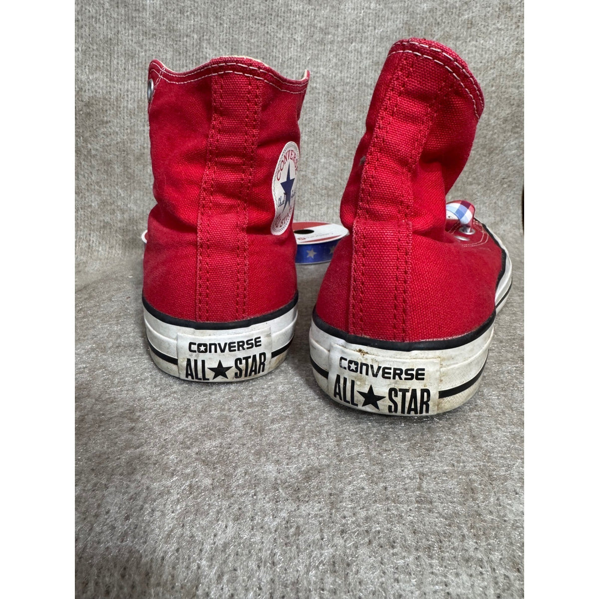 Converse Chuck Taylor All Star High Top Womens 8 Red Canvas Sneakers Americana