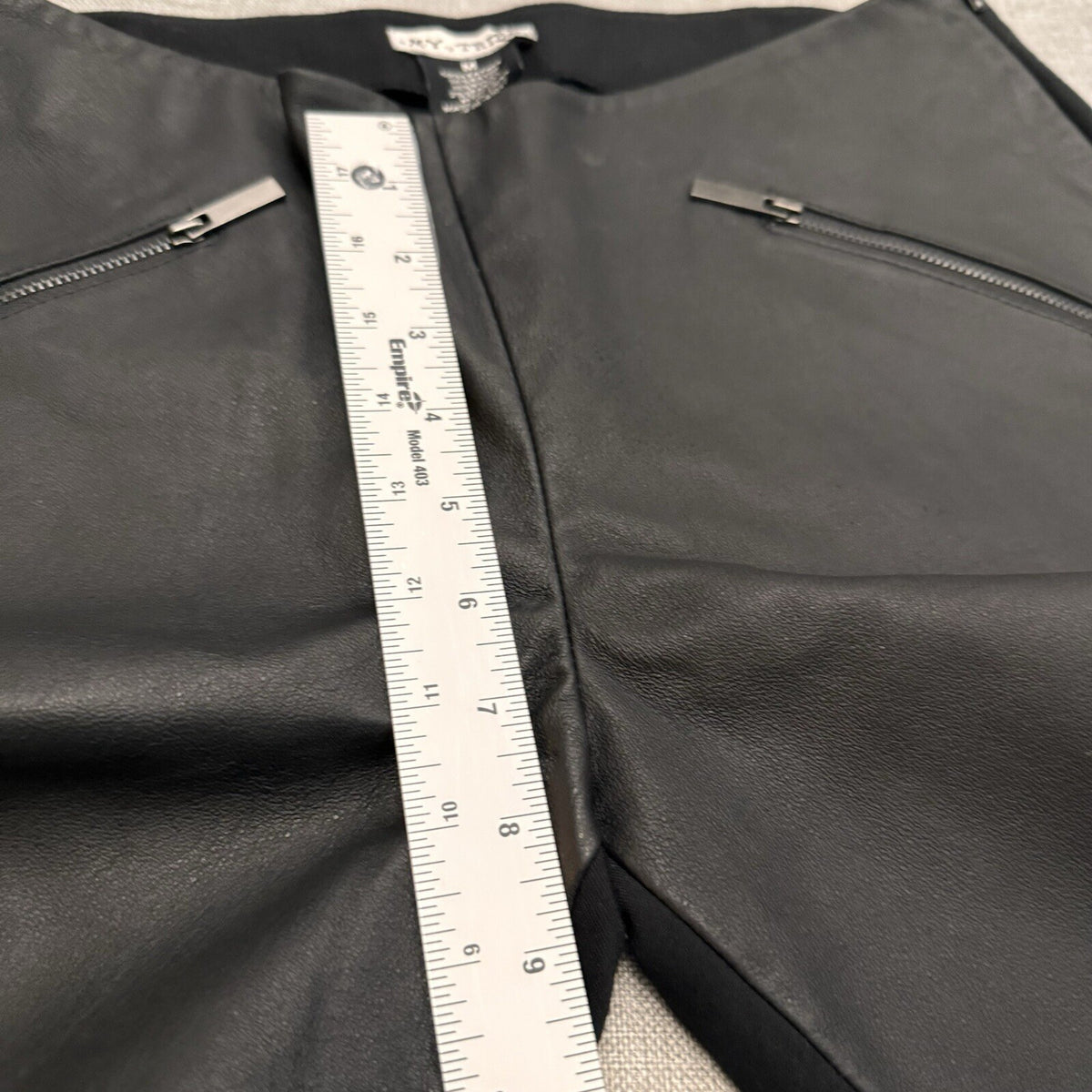 My Tribe Leather Leggings Womens M Black Moto Skinny Biker Minimalist