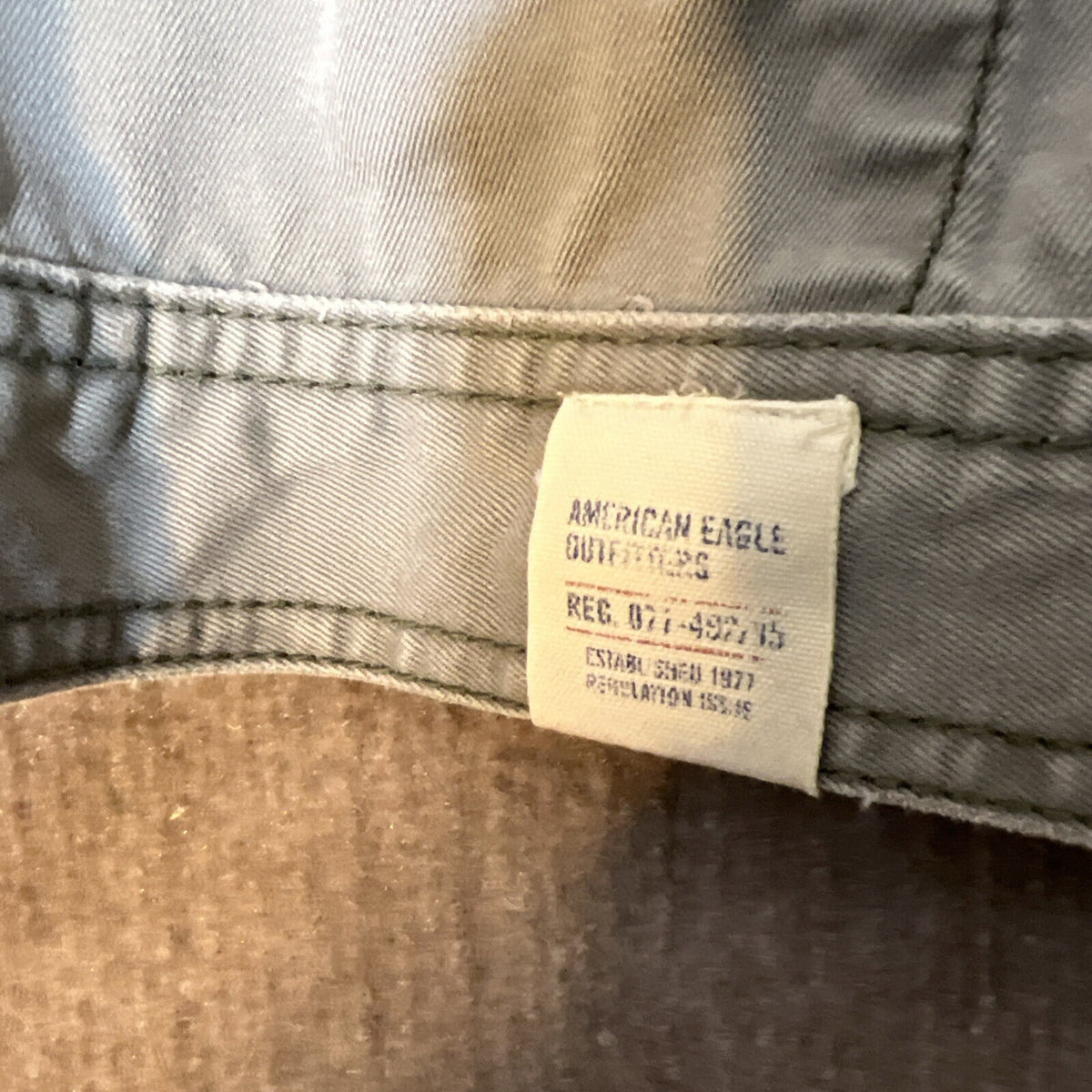 American Eagle Men XXL Jacket Utility Chore Canvas Workwear Distressed