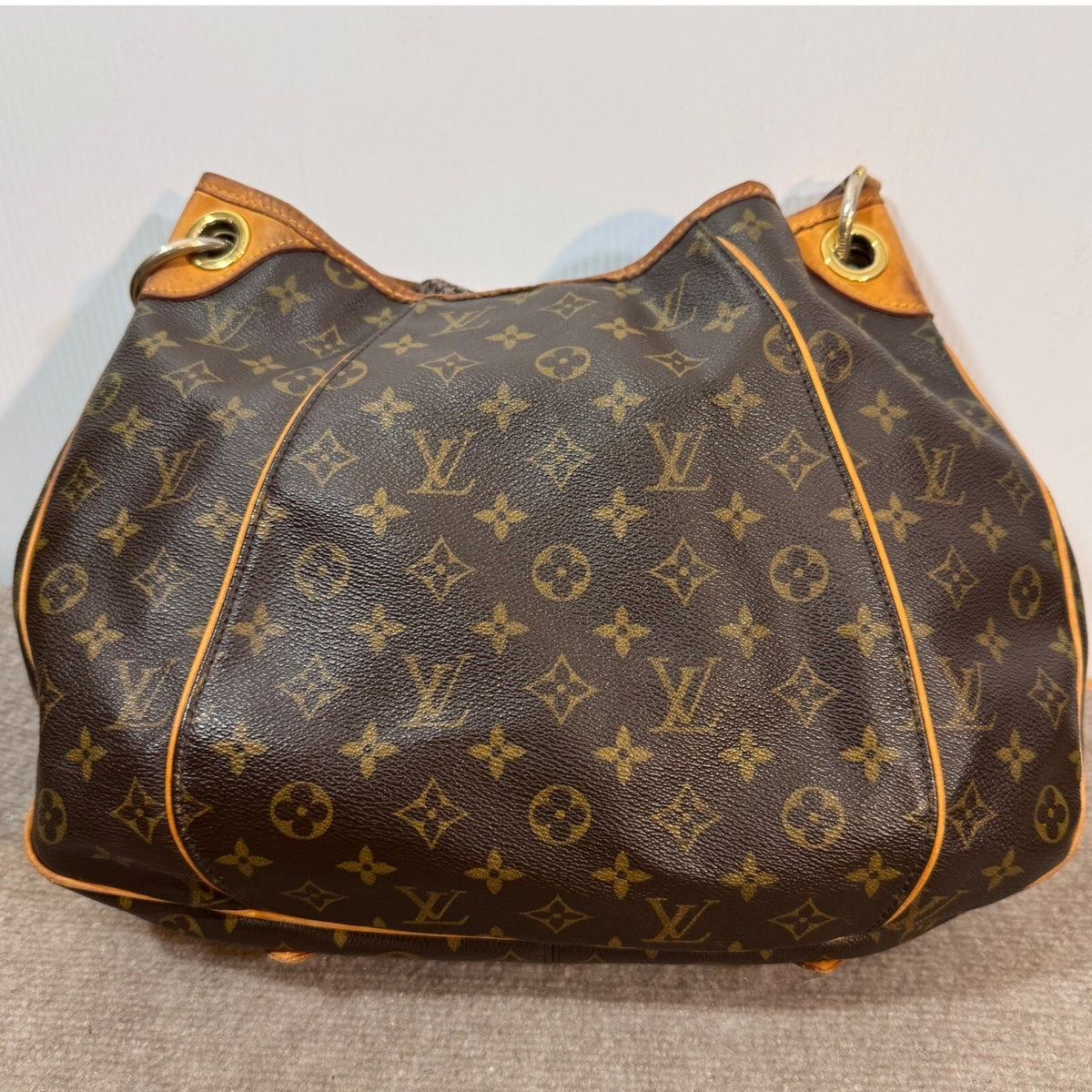 Louis Vuitton Galliera PM Monogram Canvas Shoulder Bag Brown Luxury SD1089 READ