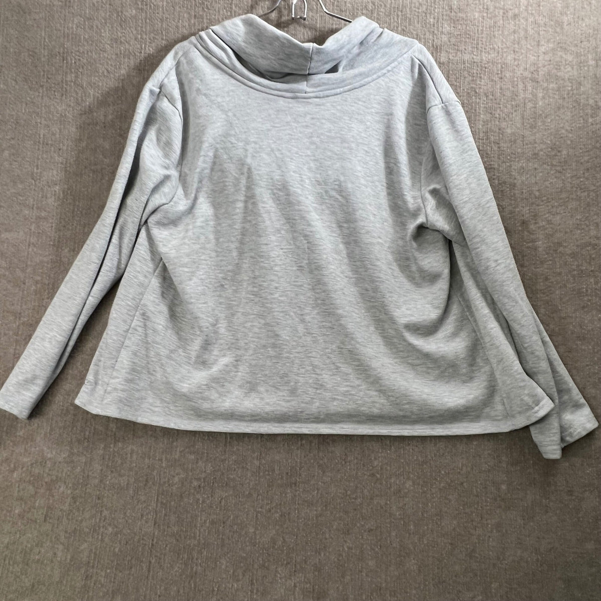 Champion XXL Gray Cowl Neck Pullover Top Sweatshirt Loungewear Womens