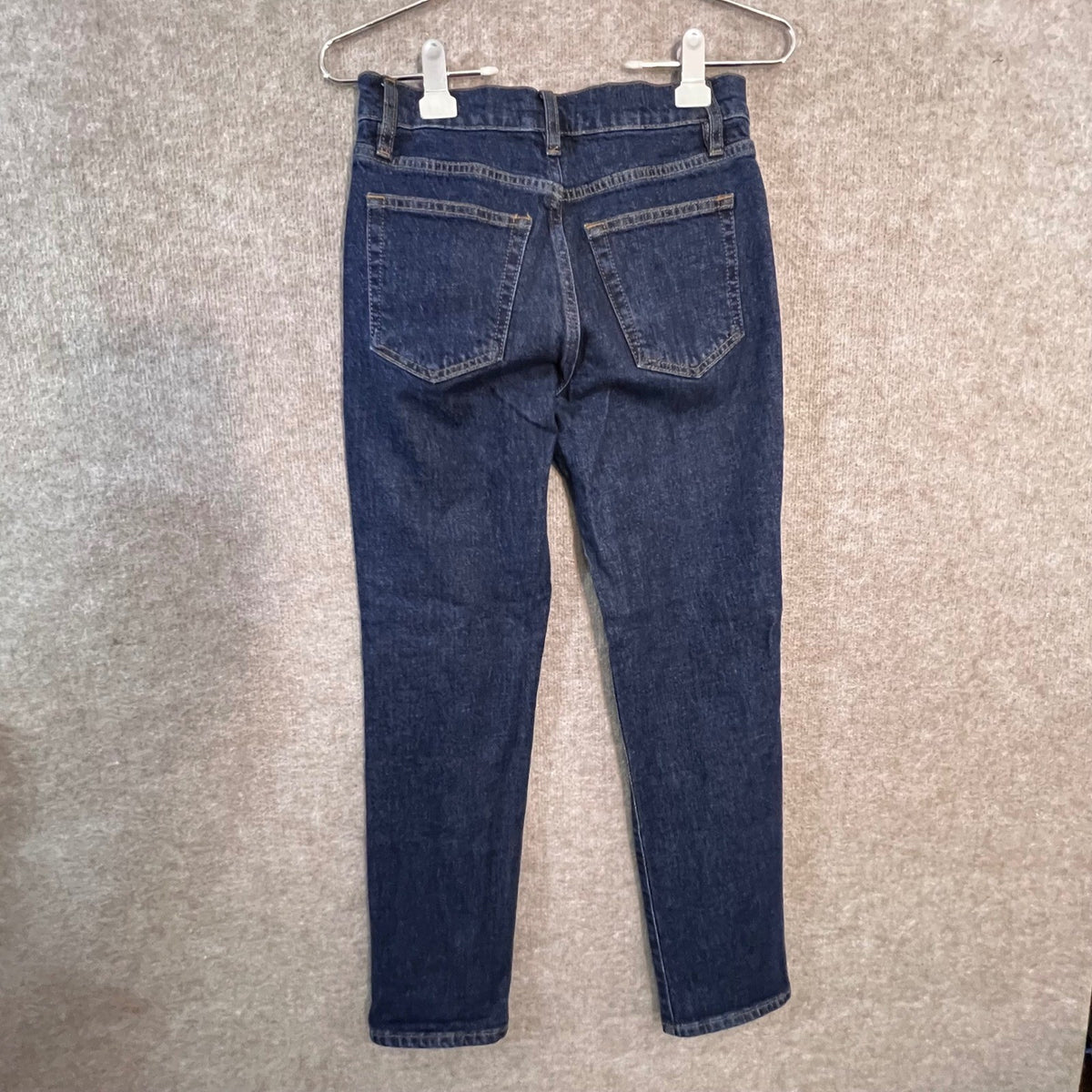 FRAME The Borrowed Jeans 24 Dark Wash Straight Leg Denim Classic Minimalist