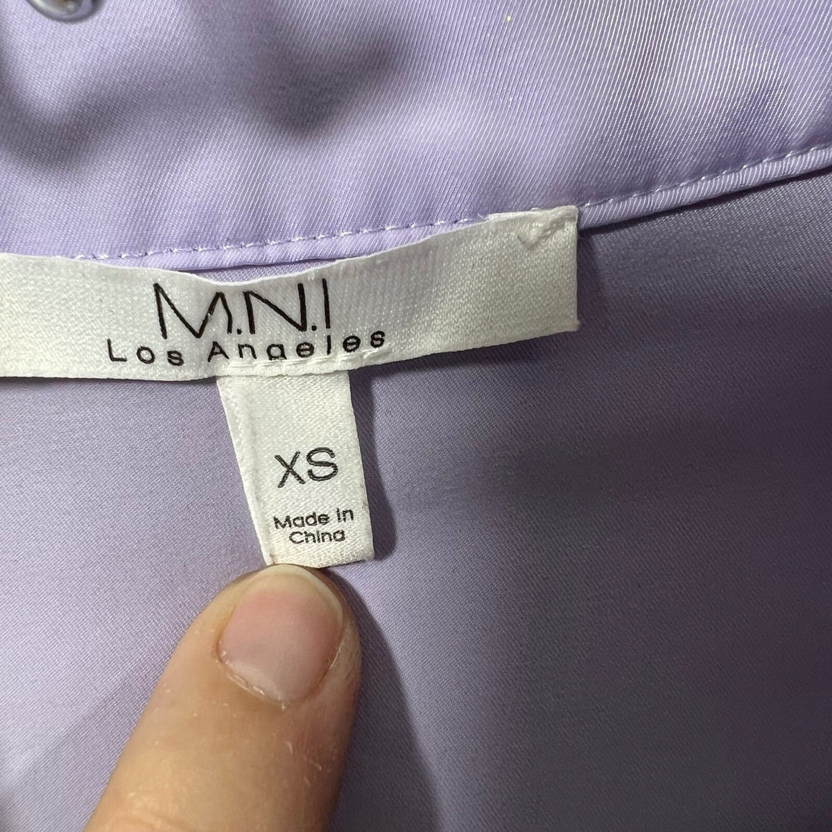 M.N.I Los Angeles Lavender Cropped Pullover Jacket Athletic XS