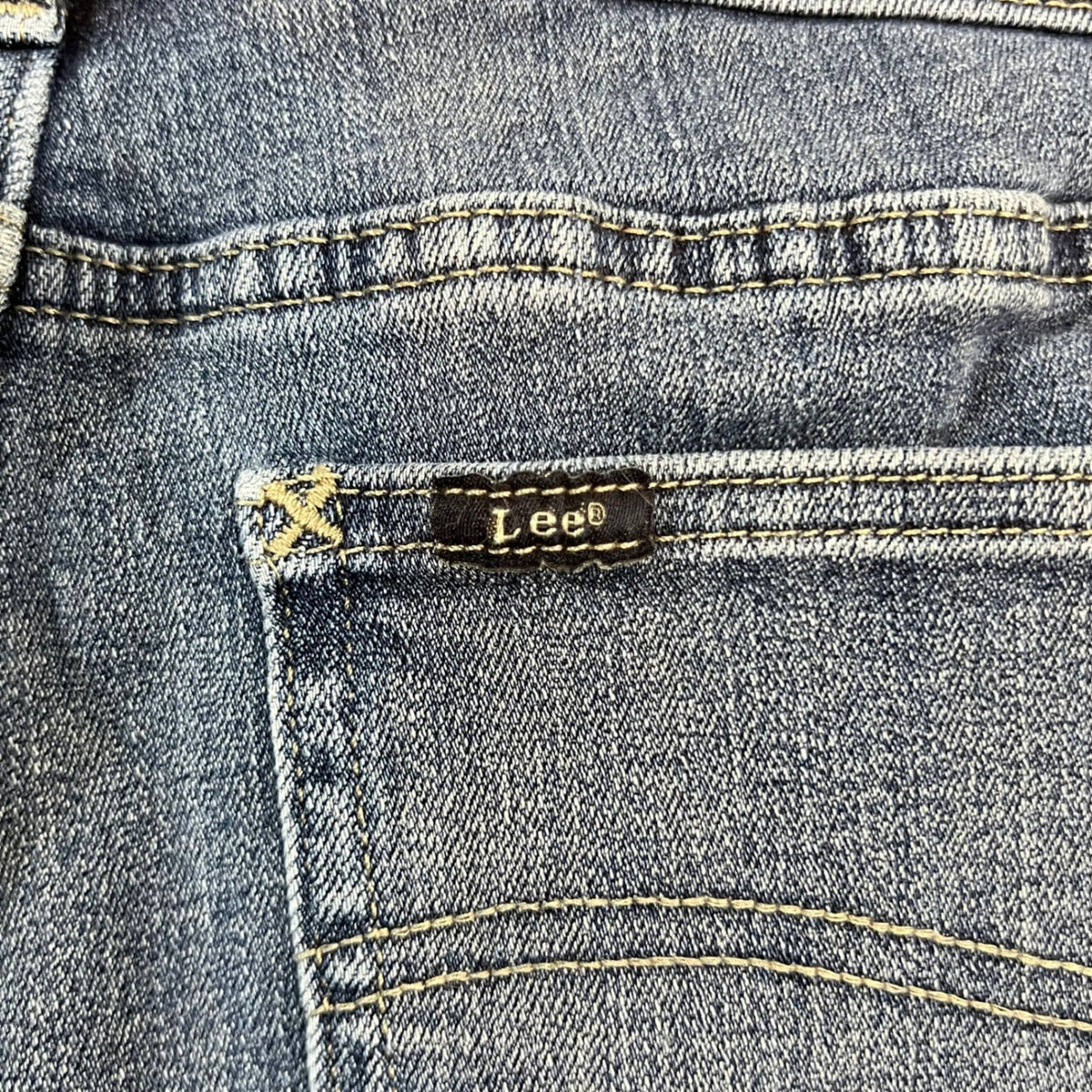 4 Pair Lee Slim Fit Straight Leg Jeans Womens 16 Medium Dark Wash Mid Rise Denim