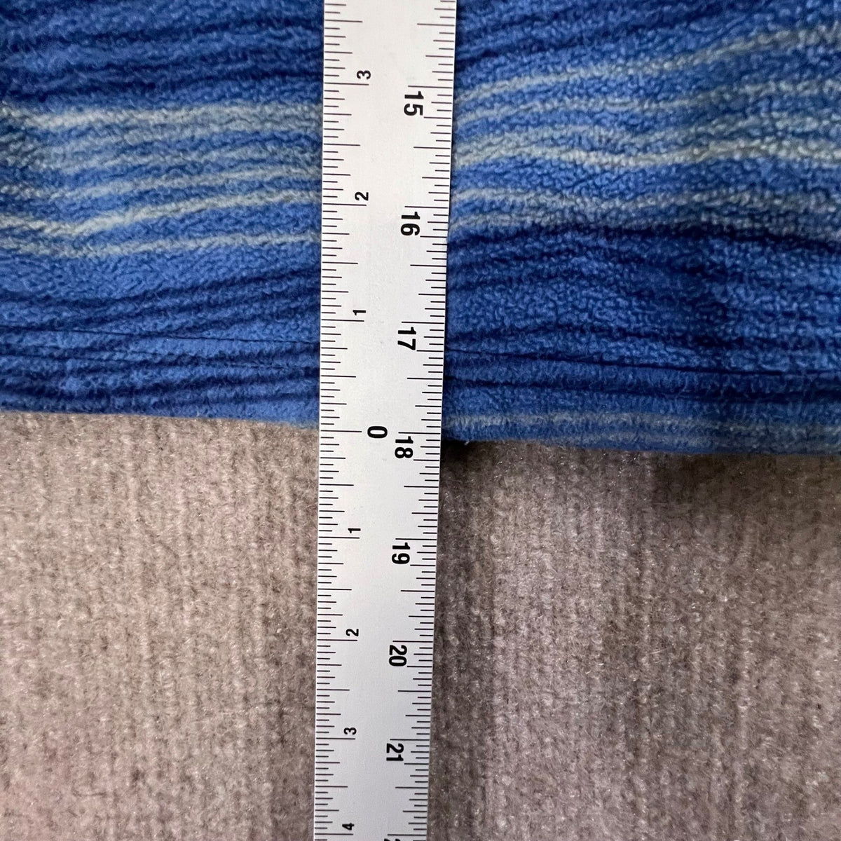 Eddie Bauer Kids Fleece Jacket Full Zip Blue Striped XS (5/6) Outdoor