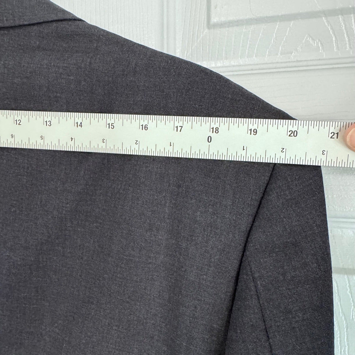 Vintage Christian Dior Monsieur 42R Navy Wool Blazer Two Button Jacket Ventless
