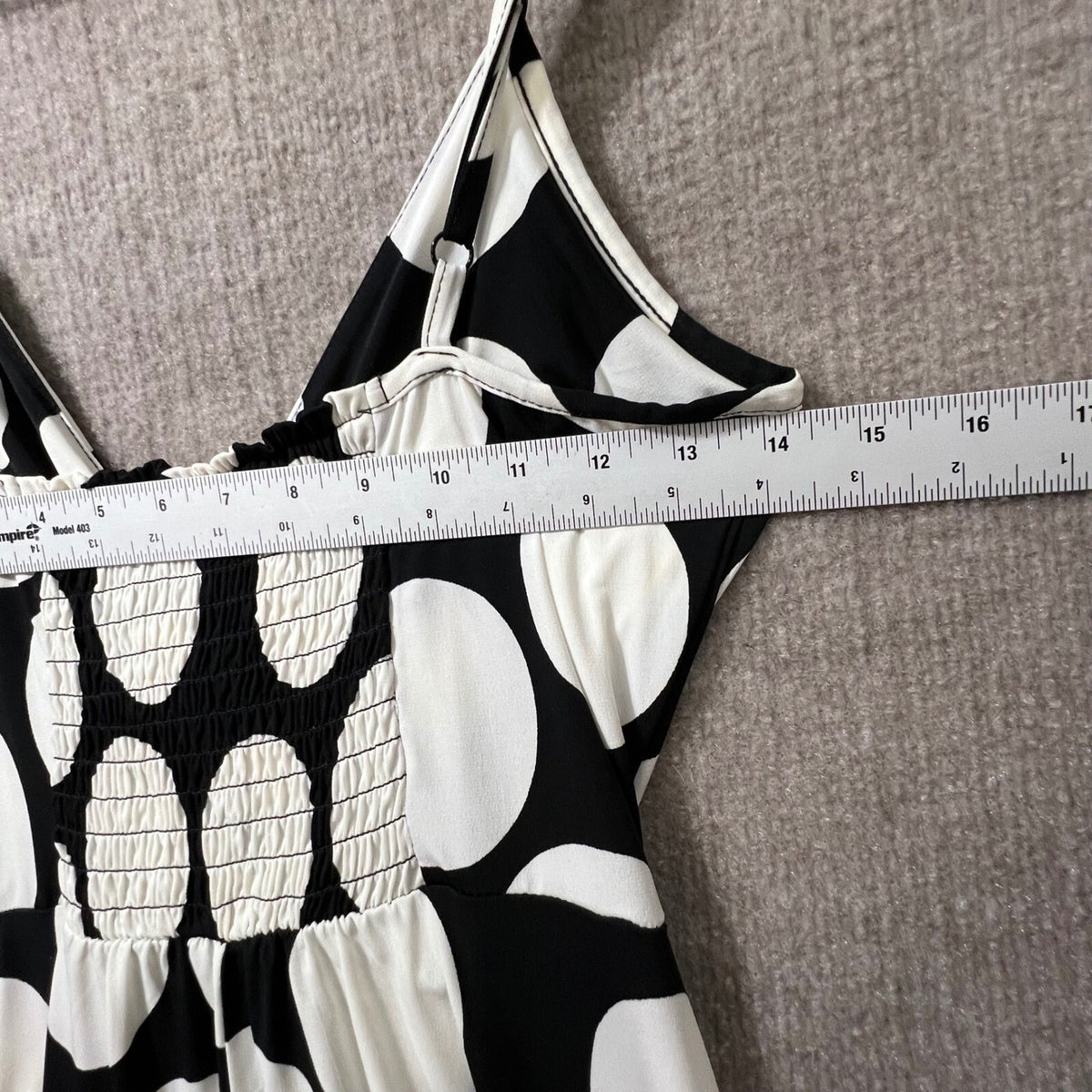 Merona Black White Polka Dot Wrap Dress Midi Spaghetti Strap